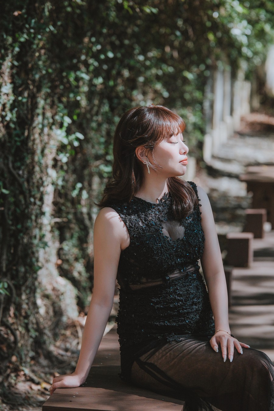 新竹婚紗風格,新竹黑色禮服